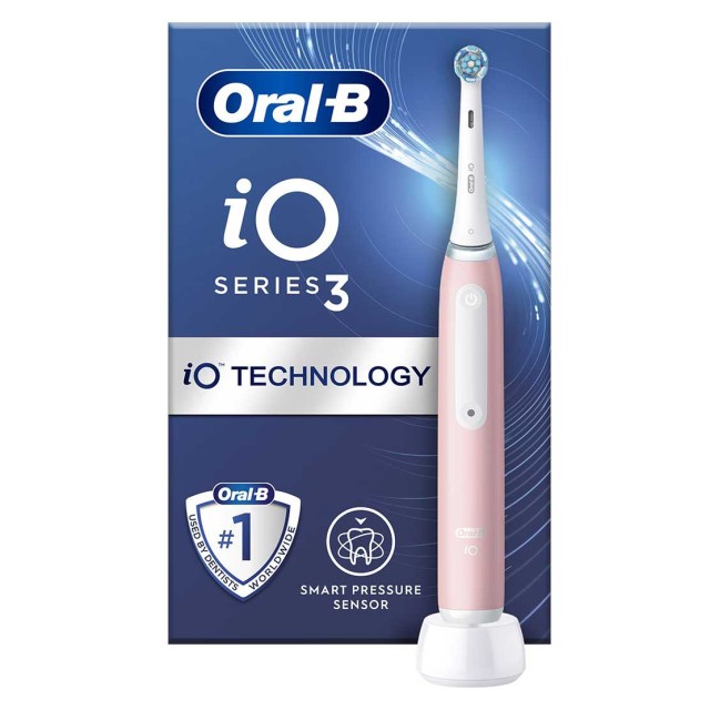 Oral-B iO Series 3 Pink Electric Toothbrush 1 Τεμάχιο product photo