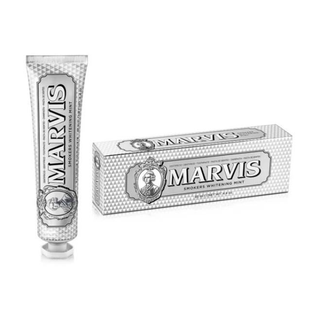 Marvis Toothpaste Smokers Whitening Mint Οδοντόκρεμα με Μέντα που Απομακρύνει τους Λεκέδες του Καπνίσματος 85ml product photo