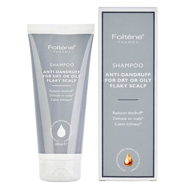 Foltene Pharma Anti-Dandruff Shampoo for Dry or Oily Flaky Scalp 200ml product photo