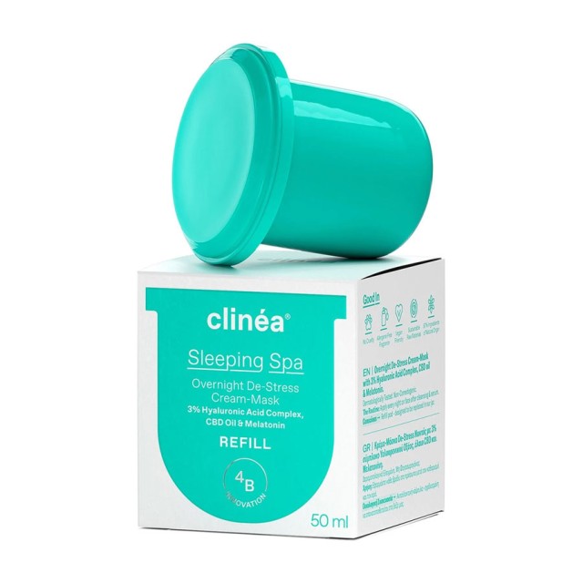 Clinea Sleeping Spa Overnight De-Stress Cream-Mask Refill Κρέμα Μάσκα Νυκτός 50ml Ανταλλακτικό product photo