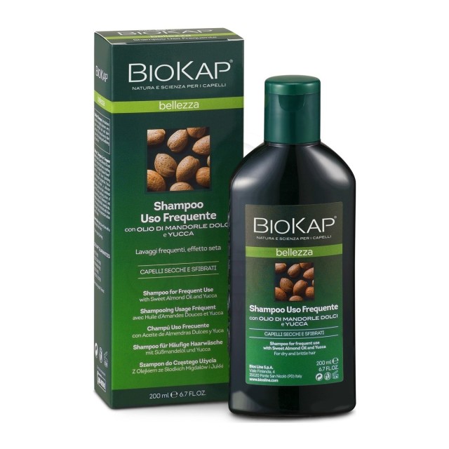 Biokap Shampoo Uso Freguente Σαμπουάν Για Ξηρά Και Ιδιαίτερα Για Ταλαιπωρημένα Μαλλιά 200ml product photo