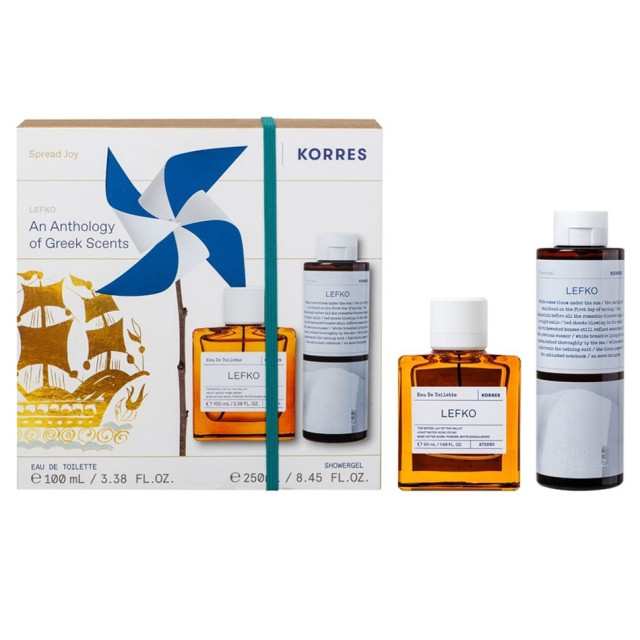 Korres Promo Lefko Eau De Toilette 100ml & Shower Gel 250ml product photo