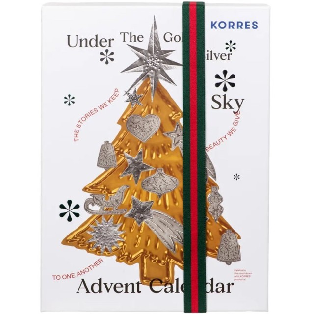 Korres Limited Edition Advent Calendar 2026 Under the Gold & Silver Sky Χριστουγεννιάτικο Ημερολόγιο με Προϊόντα Περιποίησης 24 τεμάχια product photo
