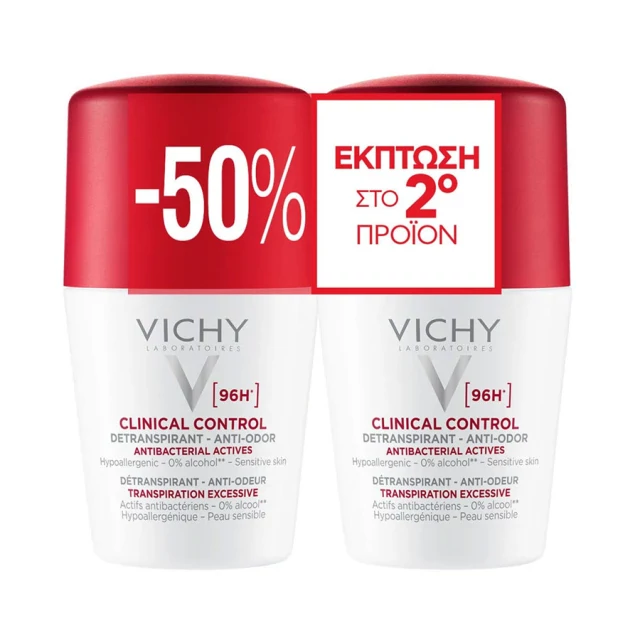Vichy Promo Clinical Control 96h Roll-On Deodorant 50 ml -50% Στο 2ο Προϊόν product photo