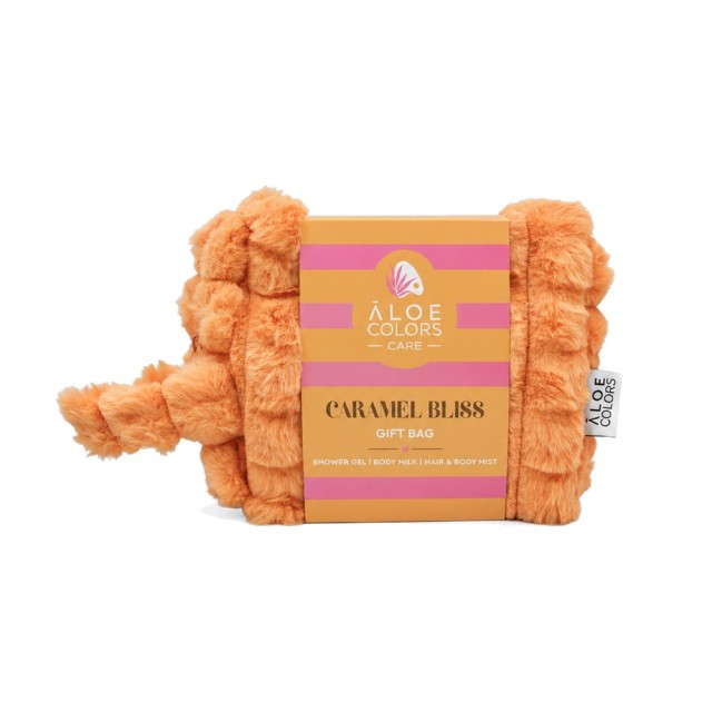 Aloe Colors Caramel Bliss Bag 2026 Χριστουγεννιάτικο Νεσεσέρ με Αφρόλουτρο 200ml, Hair & Body Mist 100ml & Γαλάκτωμα Σώματος 150ml product photo