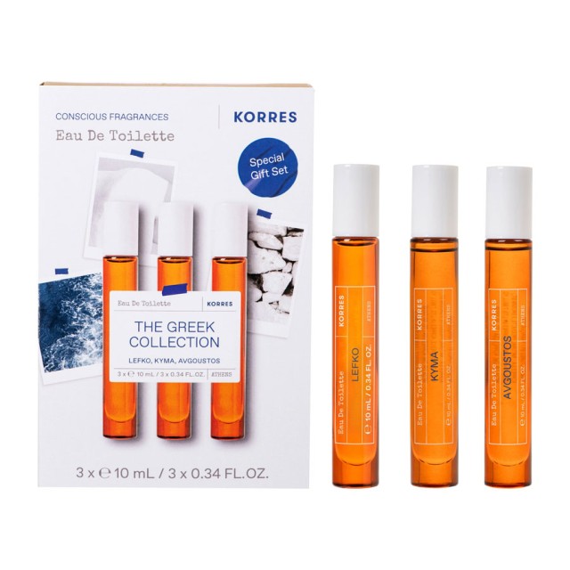 Korres Promo Eau De Toilette Lefko 10ml & Kyma 10ml & Avgoustos 10ml product photo