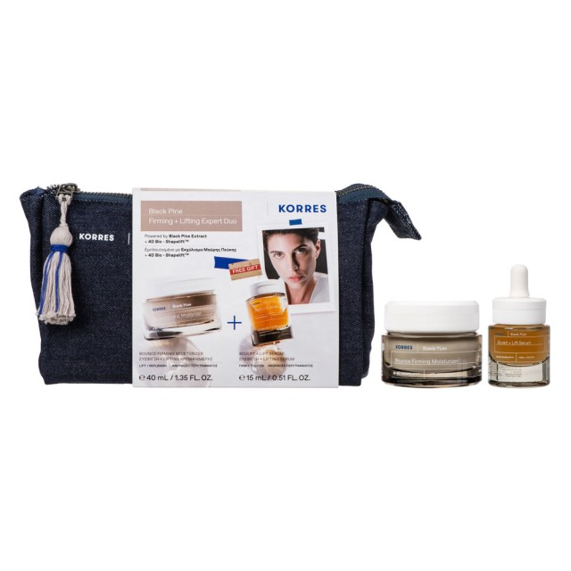 Korres Promo Black Pine 4D Bounce, Firming & Moisturizer Day Cream 40ml & Δώρο 4D Sculpt & Lift Serum 15ml & Νεσεσέρ product photo