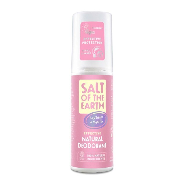 Salt of the Earth Vegan Natural Deodorant Spray Lavender & Vanilla Αποσμητικό Σπρέι 100ml product photo