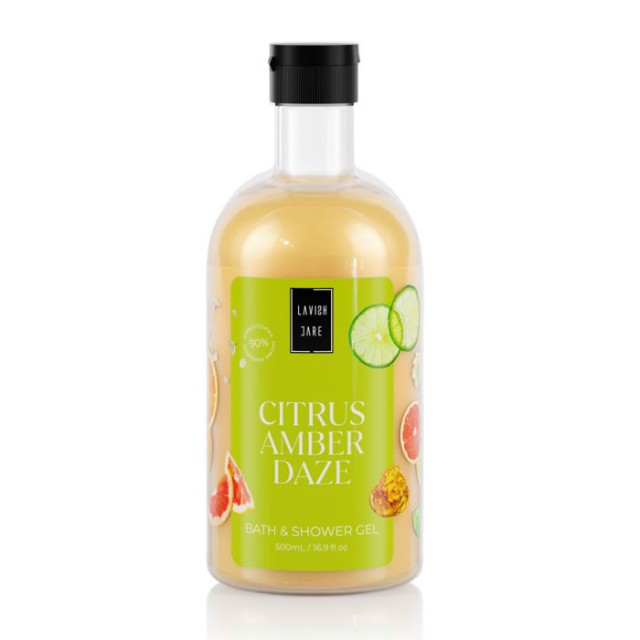 Lavish Care Citrus Amber Daze Bath & Shower Αφρόλουτρο Gel με Άρωμα Κίτρο 500ml product photo