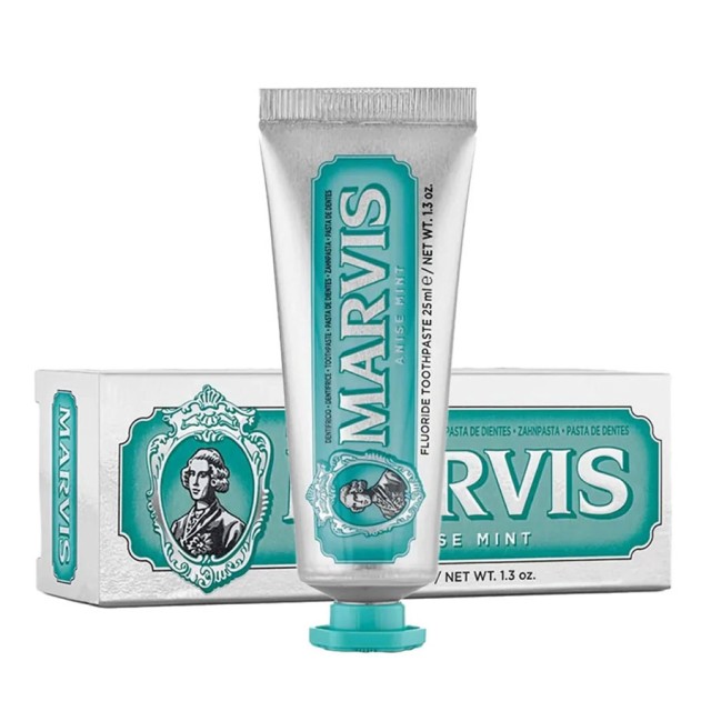 Marvis Toothpaste Anise Mint Οδοντόκρεμα με Πικάντικη Γεύση Αστεροειδούς Γλυκάνισου & Δροσερό Δυόσμο 25ml product photo