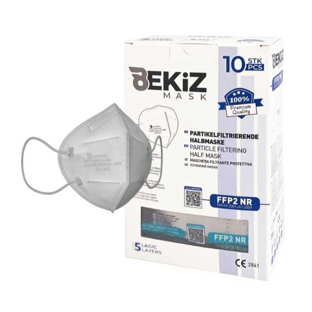 Bekiz Μάσκα Υψηλής Προστασίας FFP2 NR - Λευκό 10τμχ product photo