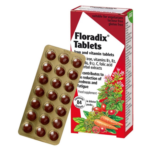 Power Health Floradix Iron & Vitamins 84 tabs product photo