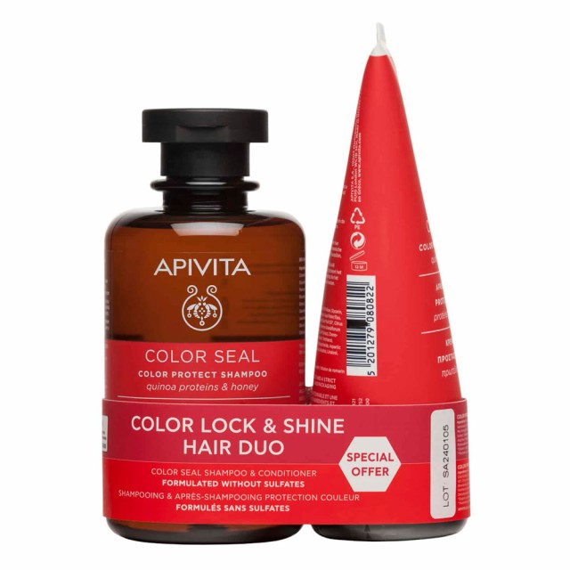 Apivita Promo Color Seal Shampoo 250ml & Conditioner 150ml product photo