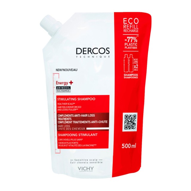 Vichy Dercos Energy+ Stimulating Shampoo Refil 500ml product photo