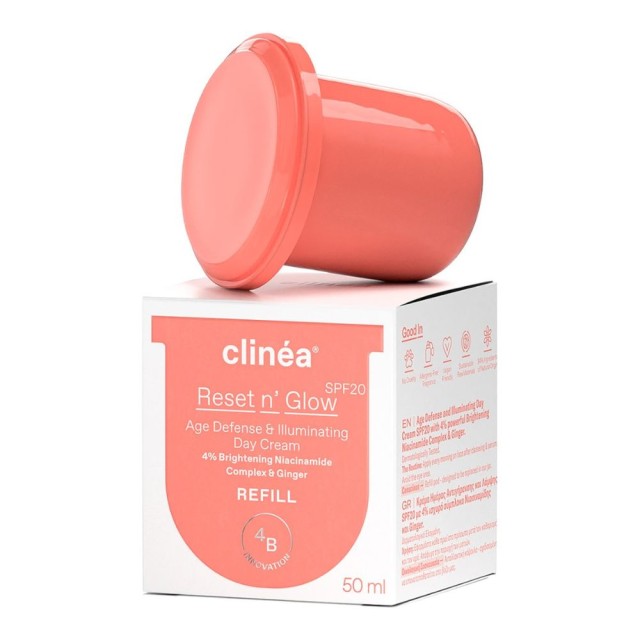 Clinea Reset n Glow Age Defense & Illuminating Day Cream Spf20 Refill 50ml product photo
