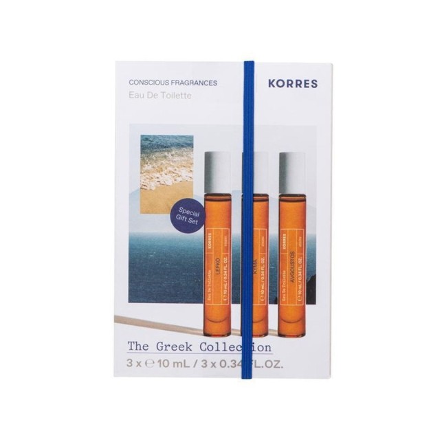 Korres Promo The Greek Collection Eau De Toilette Σετ Lefko 10ml + Kyma 10ml + Avgoustos 10ml product photo