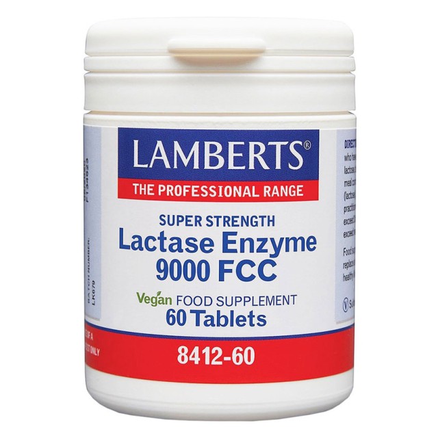 Lamberts Lactase Enzyme 9000 FCC 60tabs product photo