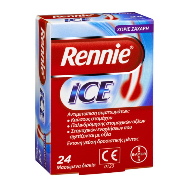 Bayer Rennie Ice 24 Chew.tabs product photo