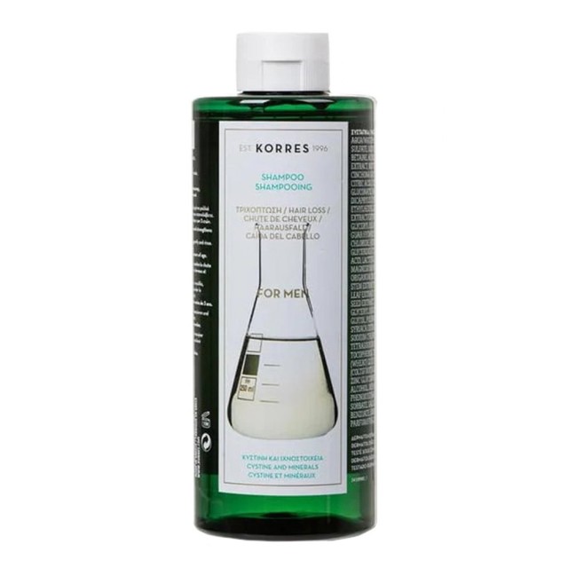 Korres Cystine & Minerals Hair Loss Shampoo Ανδρικό Σαμπουάν Κατά της Τριχόπτωσης με Κυστίνη & Ιχνοστοιχεία 400ml product photo