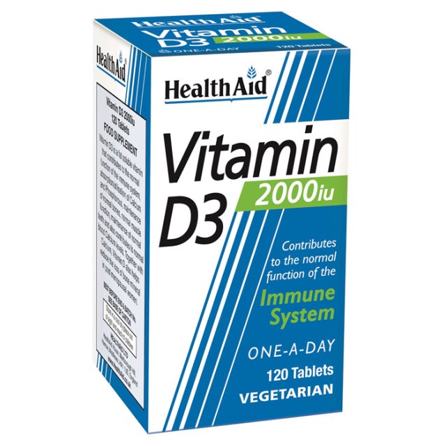 Health Aid Vitamin D3 2000iu 120tabs product photo