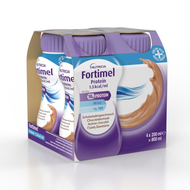 Nutricia Fortimel Protein 1,5 Kcal Σοκολάτα 4x200ml product photo