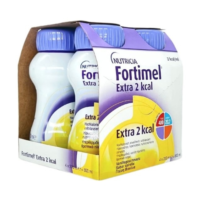 Nutricia Fortimel Extra 2 Kcal Βανίλια 4x200ml product photo