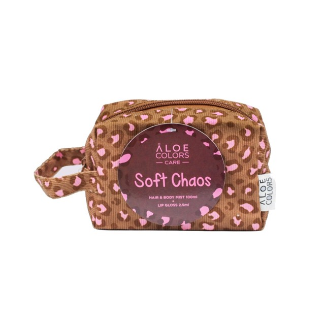 Aloe Colors Soft Chaos Bag Νεσεσέρ με Hair & Body Mist 100ml & Lip Gloss 2,5ml product photo