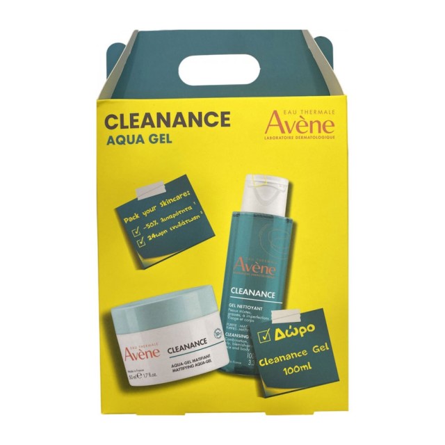 Avene Promo Cleanance Aqua Gel Cream Ενυδατική για Δέρμα Μεικτό προς Λιπαρό 50ml & Cleanance Gel Καθαρισμού Προσώπου 100ml product photo