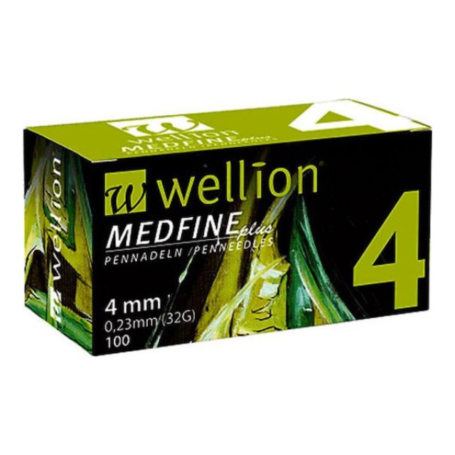 Wellion Medfine Plus Βελονάκια για Πένα Ινσουλίνης 32G x 4mm 100τεμ product photo