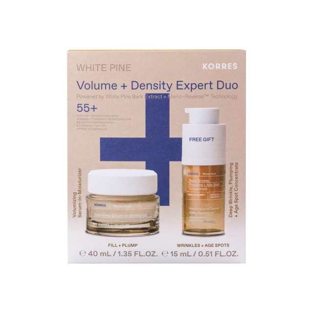 Korres Promo White Pine Volume + Density Morning Expert Duo Κρέμα Ημέρας 40ml & Δώρο Ορός 15ml product photo