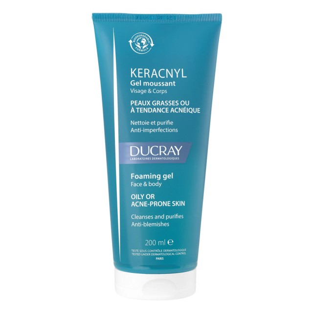 Ducray Keracnyl Gel Moussant 200ml product photo